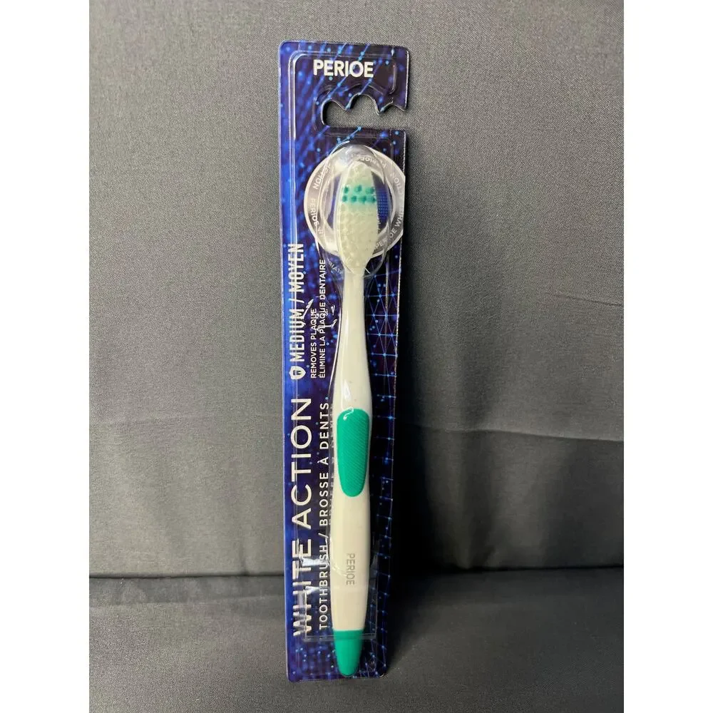 Perioe White Action Medium Toothbrush NIP